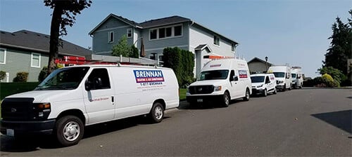 Brennan Bellevue AC Repair Trucks